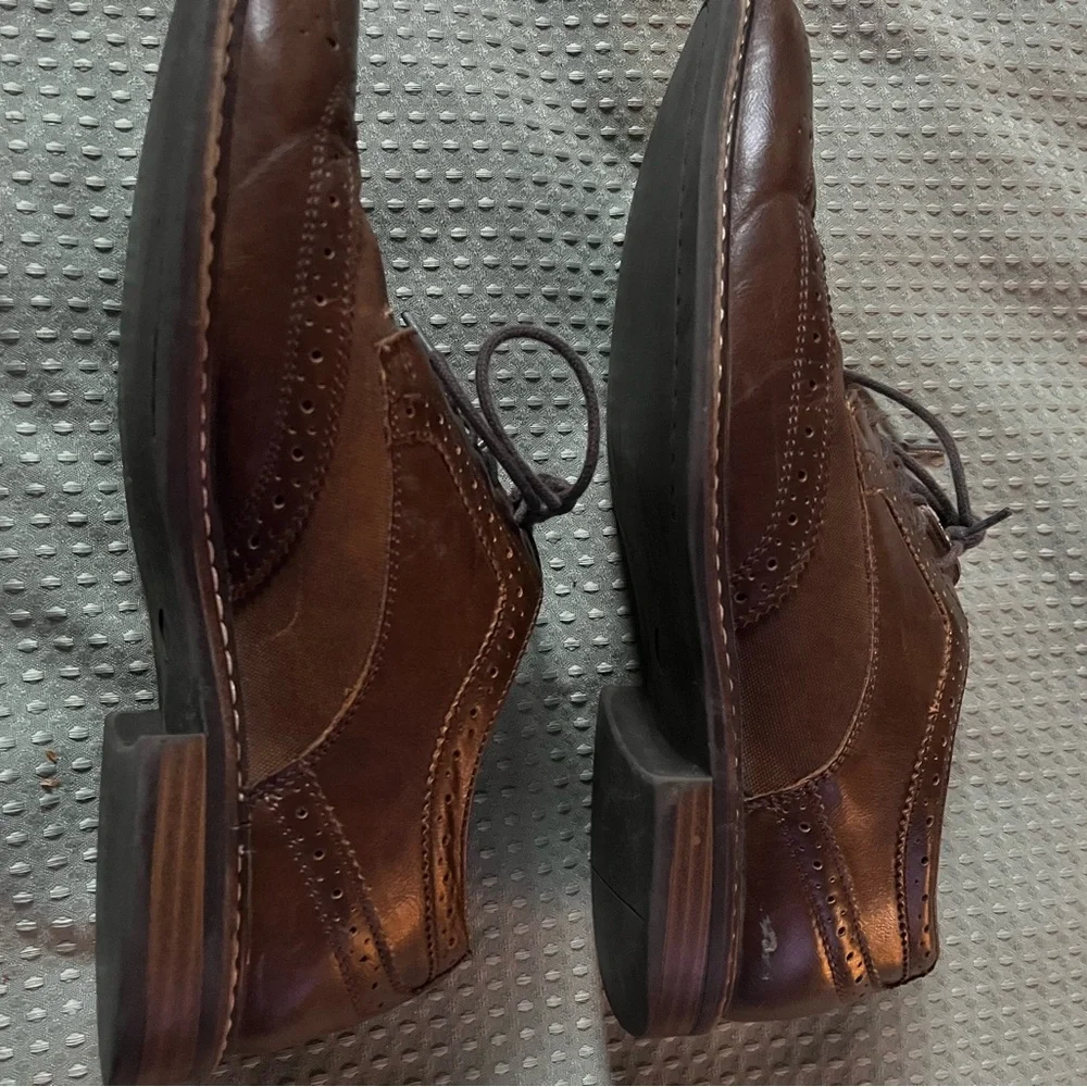 APT. 9 Men's Oxford Shoes Memory Foam In Soles Cognac Brown Sz 11